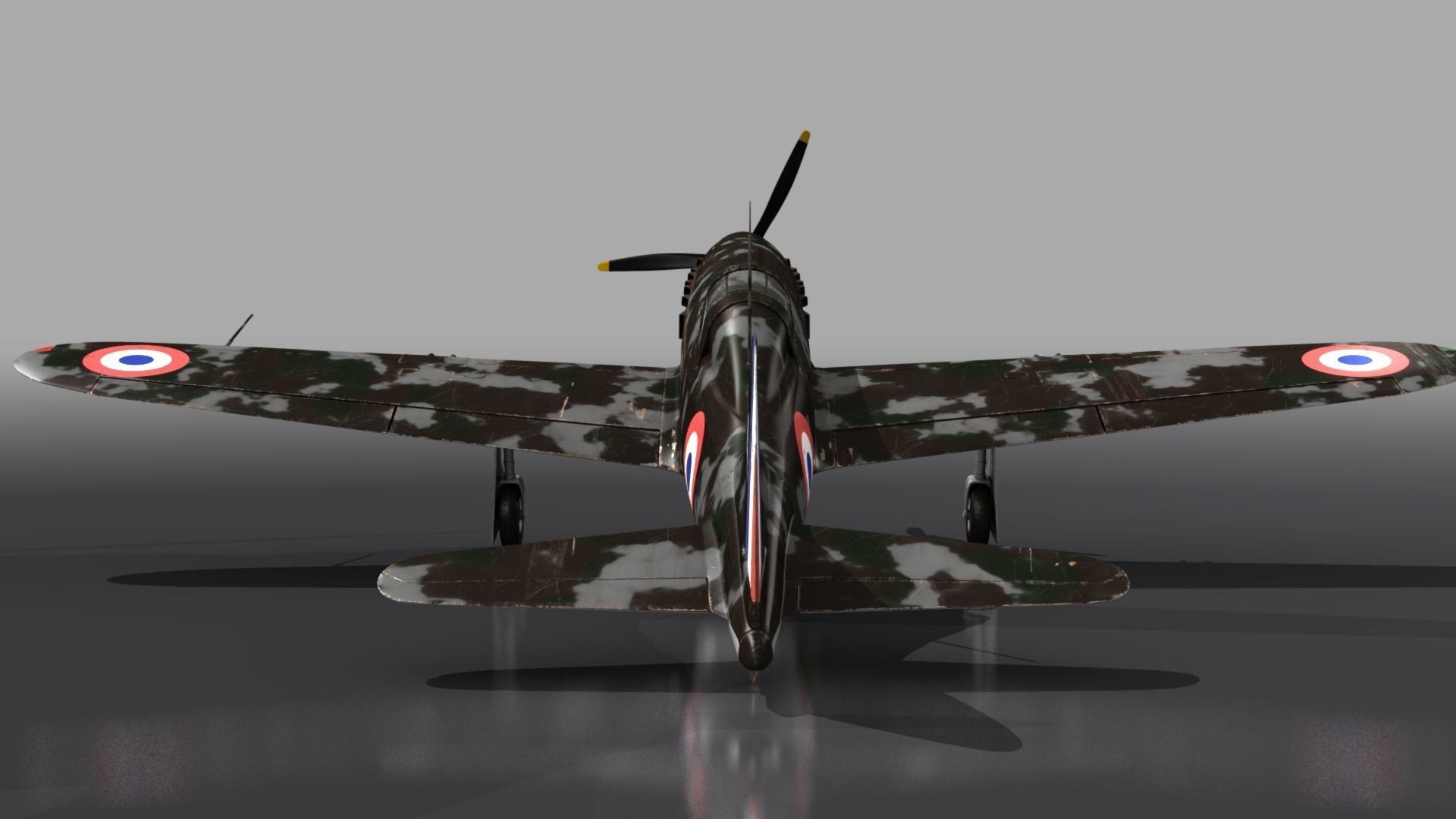 VG33 fighter Free low-poly 3D model_12