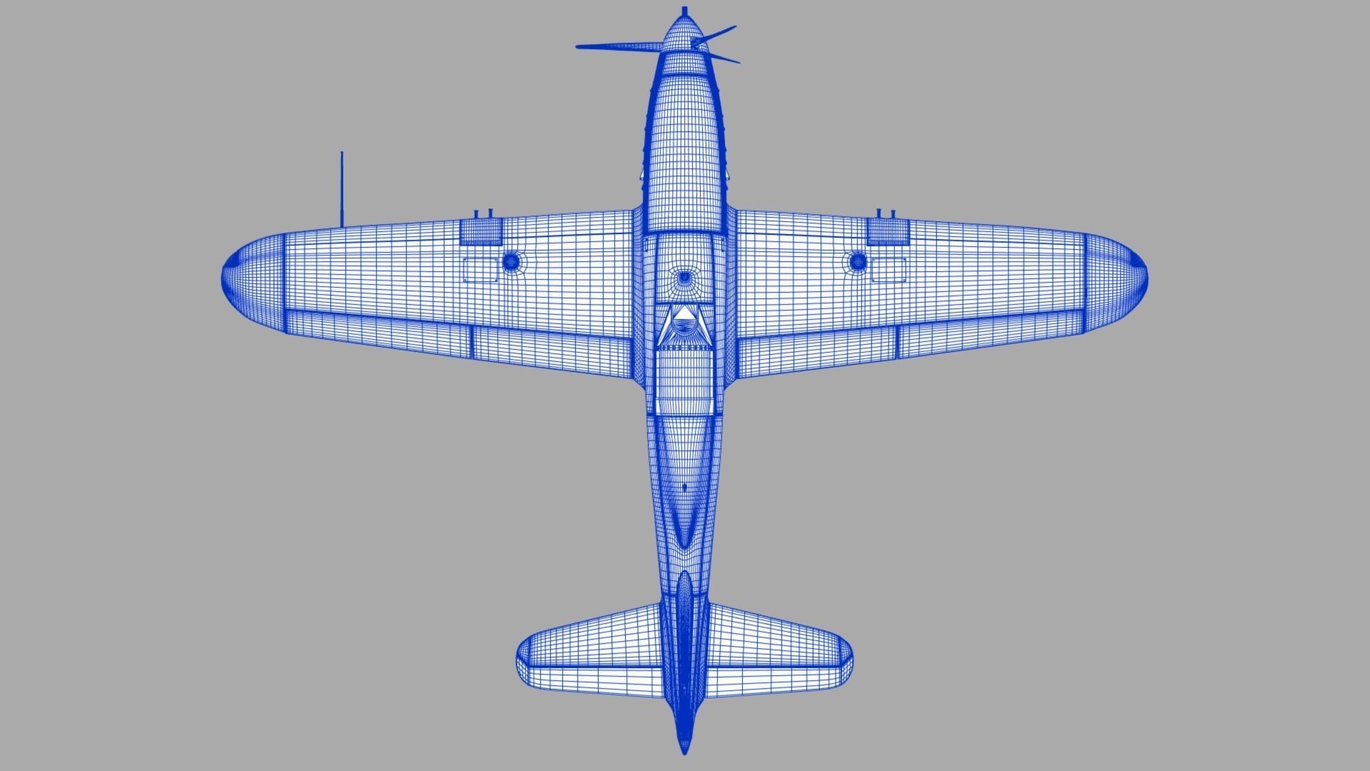 VG33 fighter Free low-poly 3D model_25