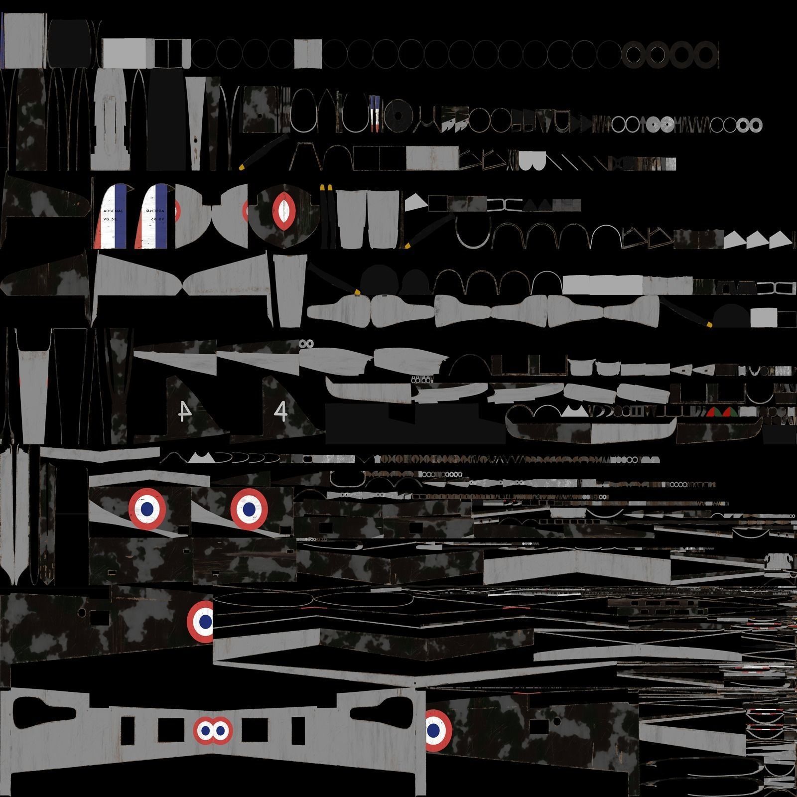 VG33 fighter Free low-poly 3D model_30