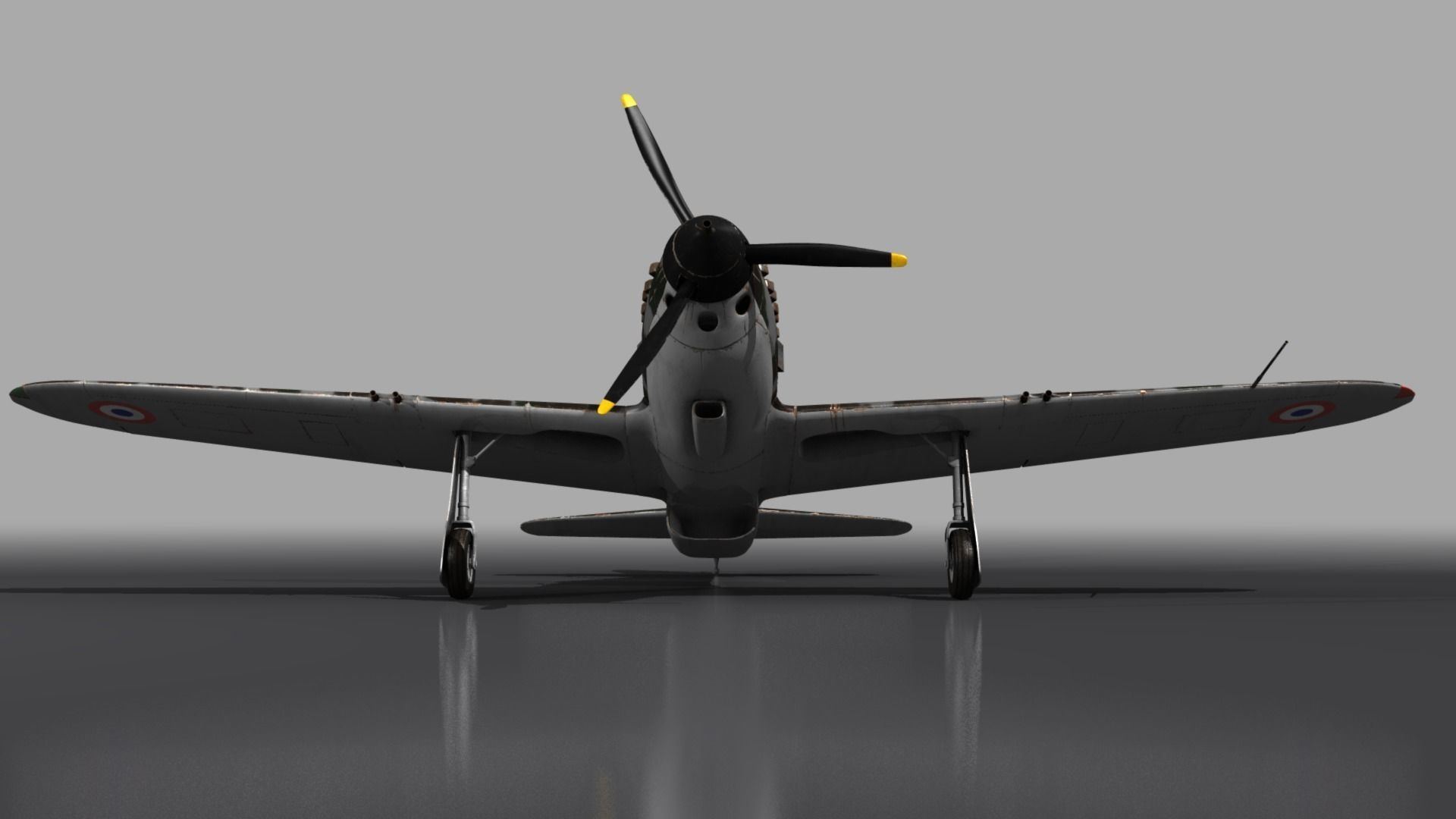 VG33 fighter Free low-poly 3D model_8