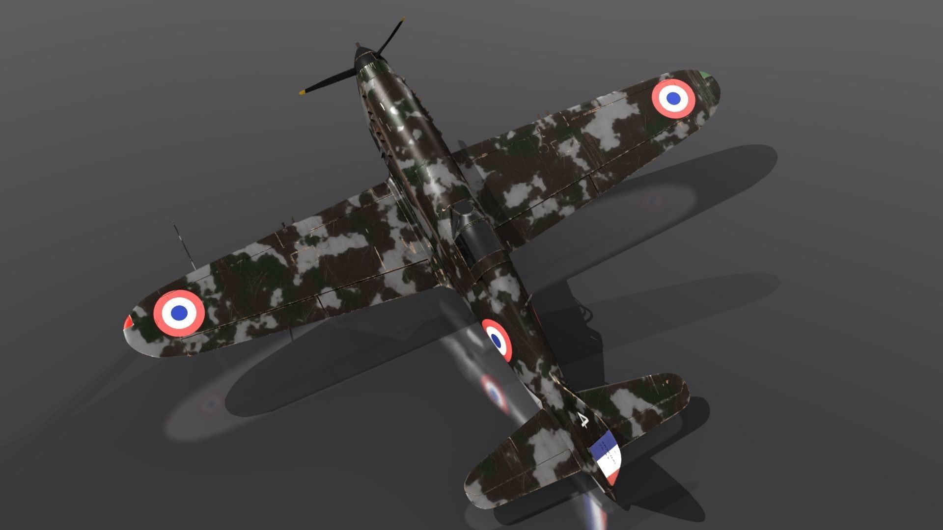 VG33 fighter Free low-poly 3D model_11