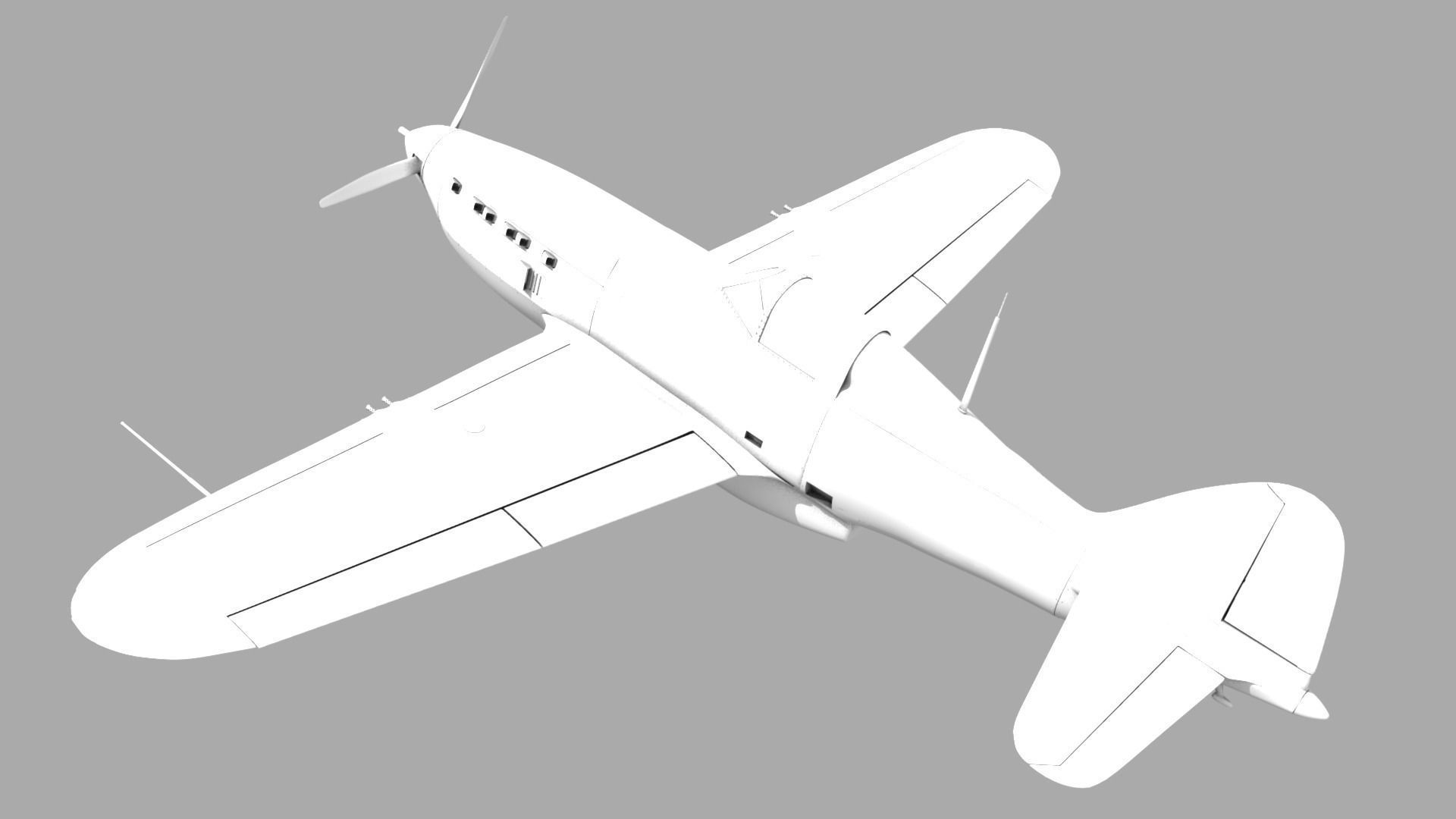 VG33 fighter Free low-poly 3D model_14