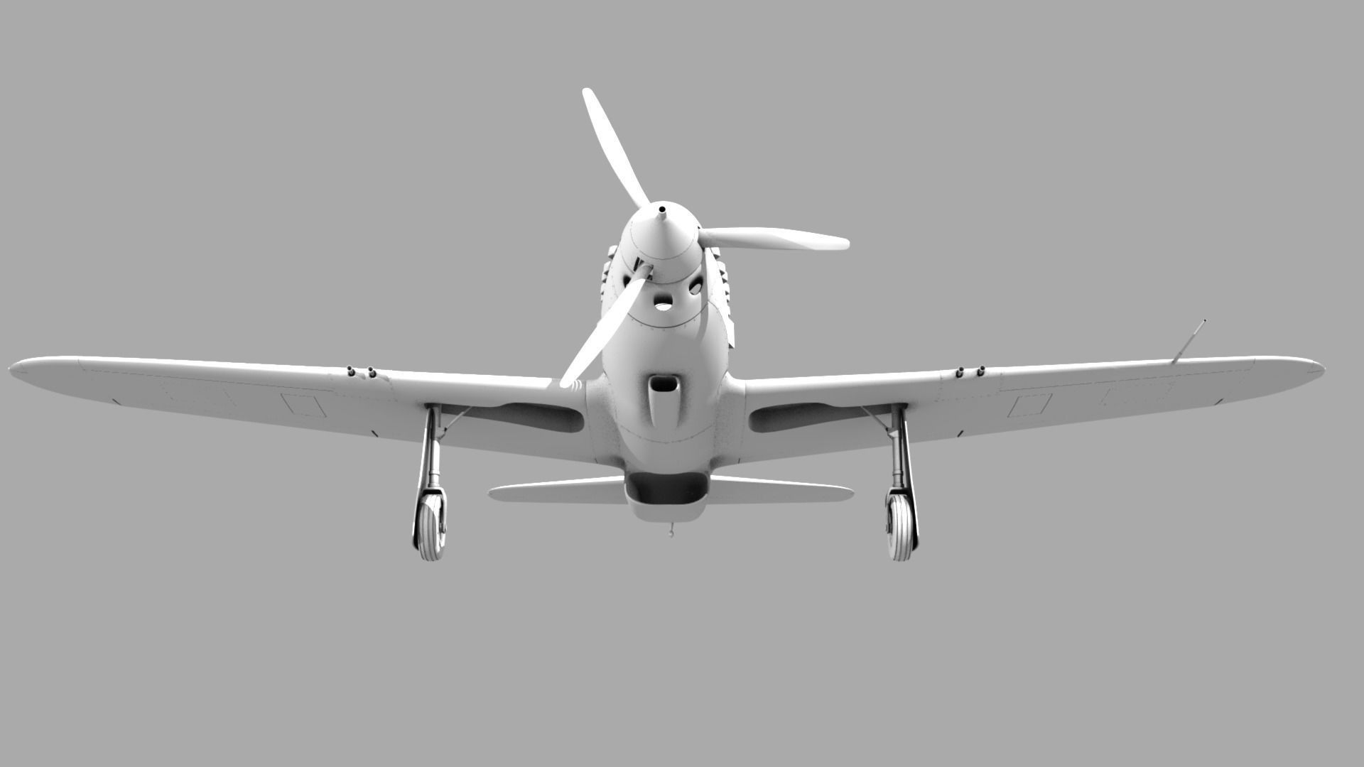 VG33 fighter Free low-poly 3D model_23