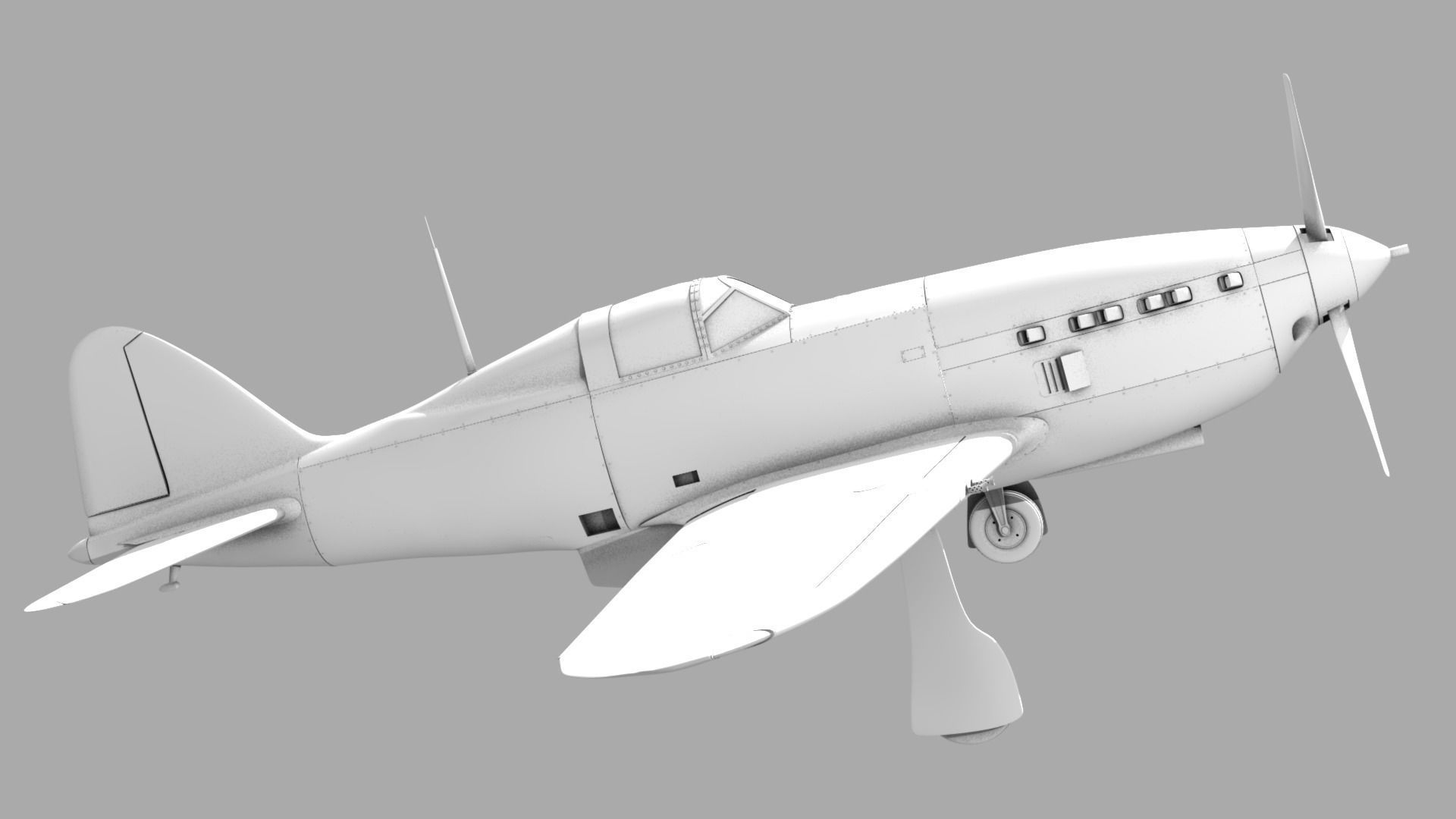 VG33 fighter Free low-poly 3D model_17