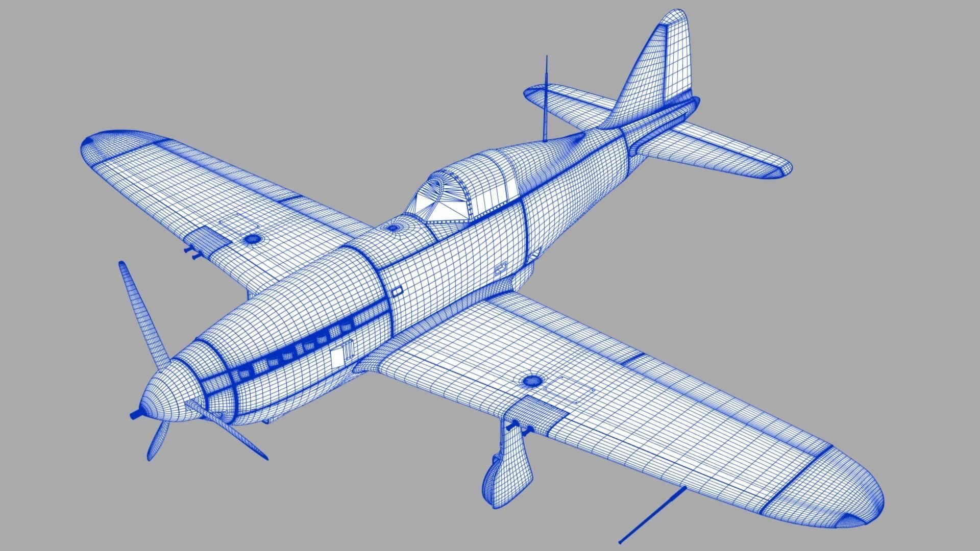 VG33 fighter Free low-poly 3D model_27