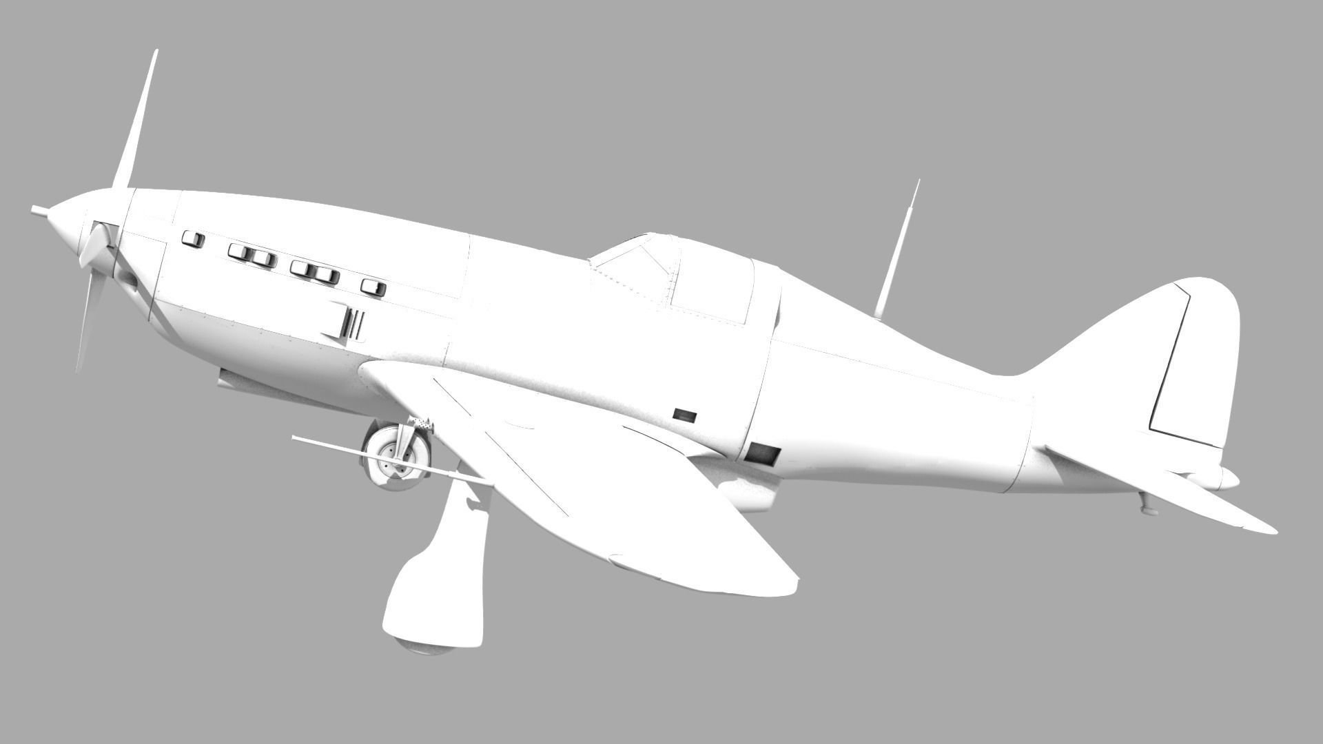 VG33 fighter Free low-poly 3D model_18