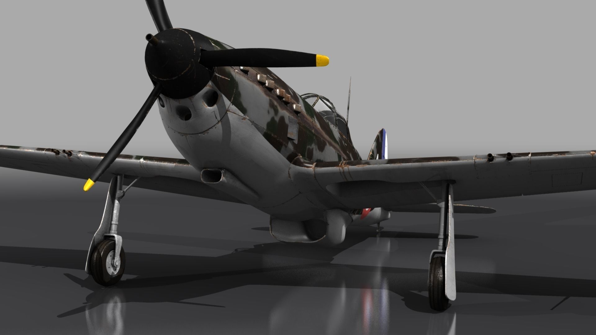 VG33 fighter Free low-poly 3D model_5