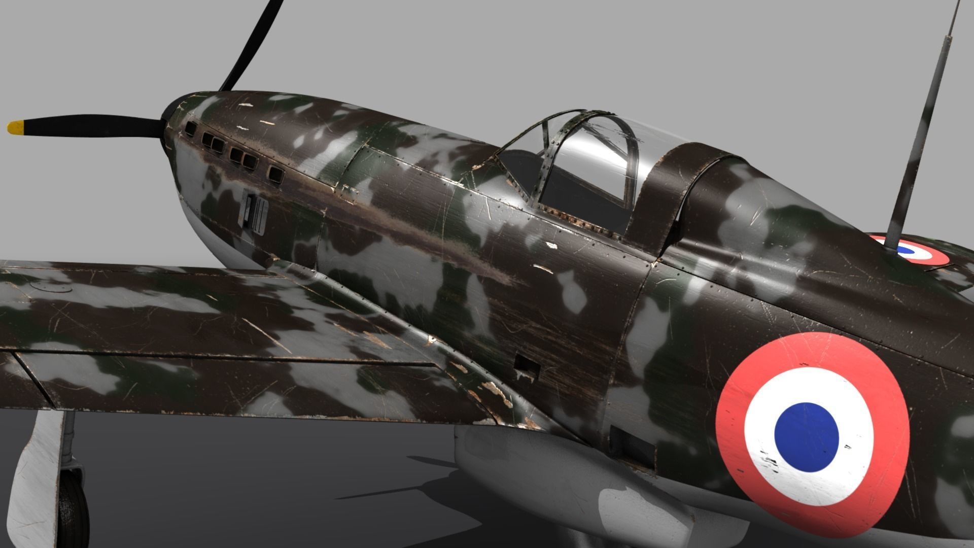 VG33 fighter Free low-poly 3D model_10