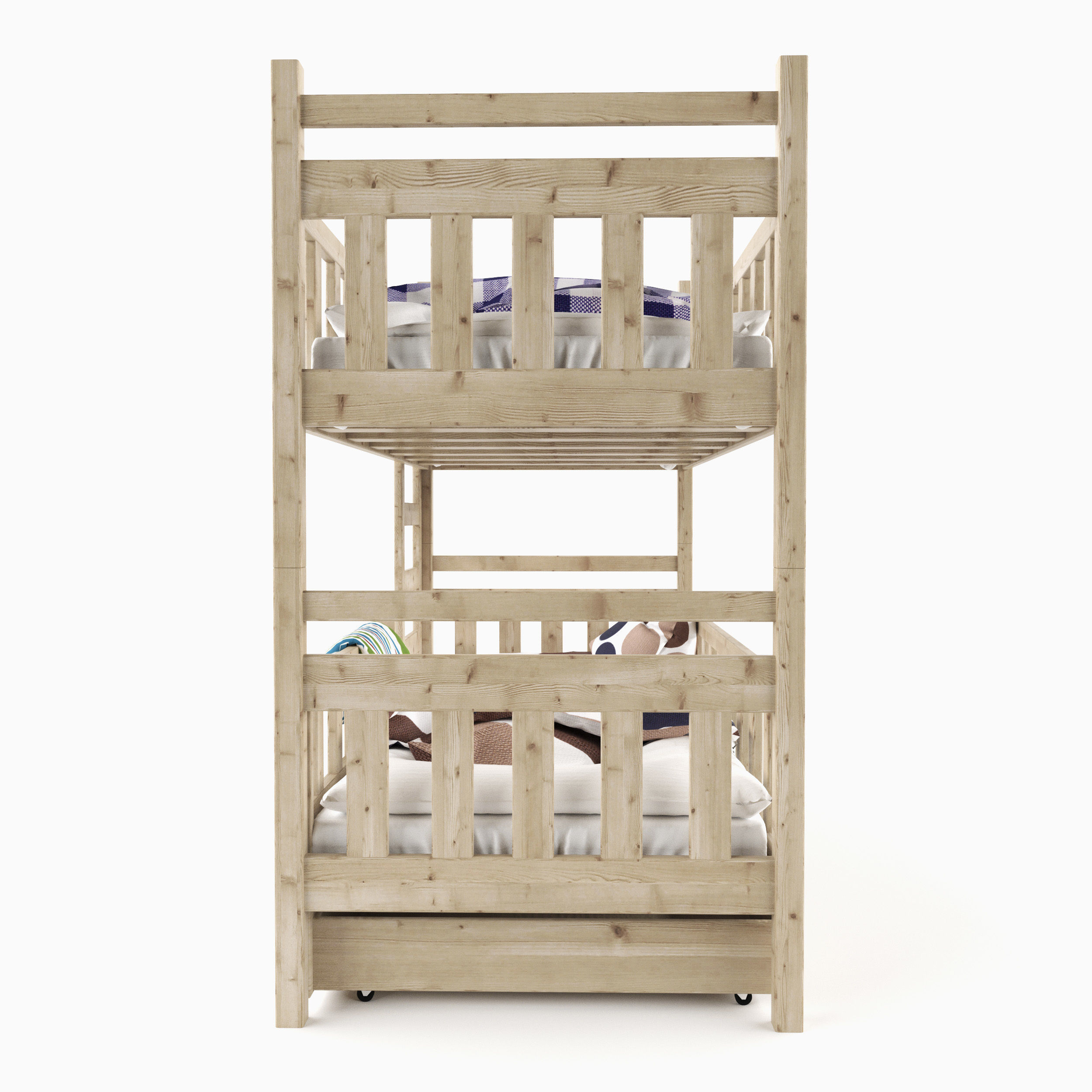 Bunk Bed 05 Free 3D model_2