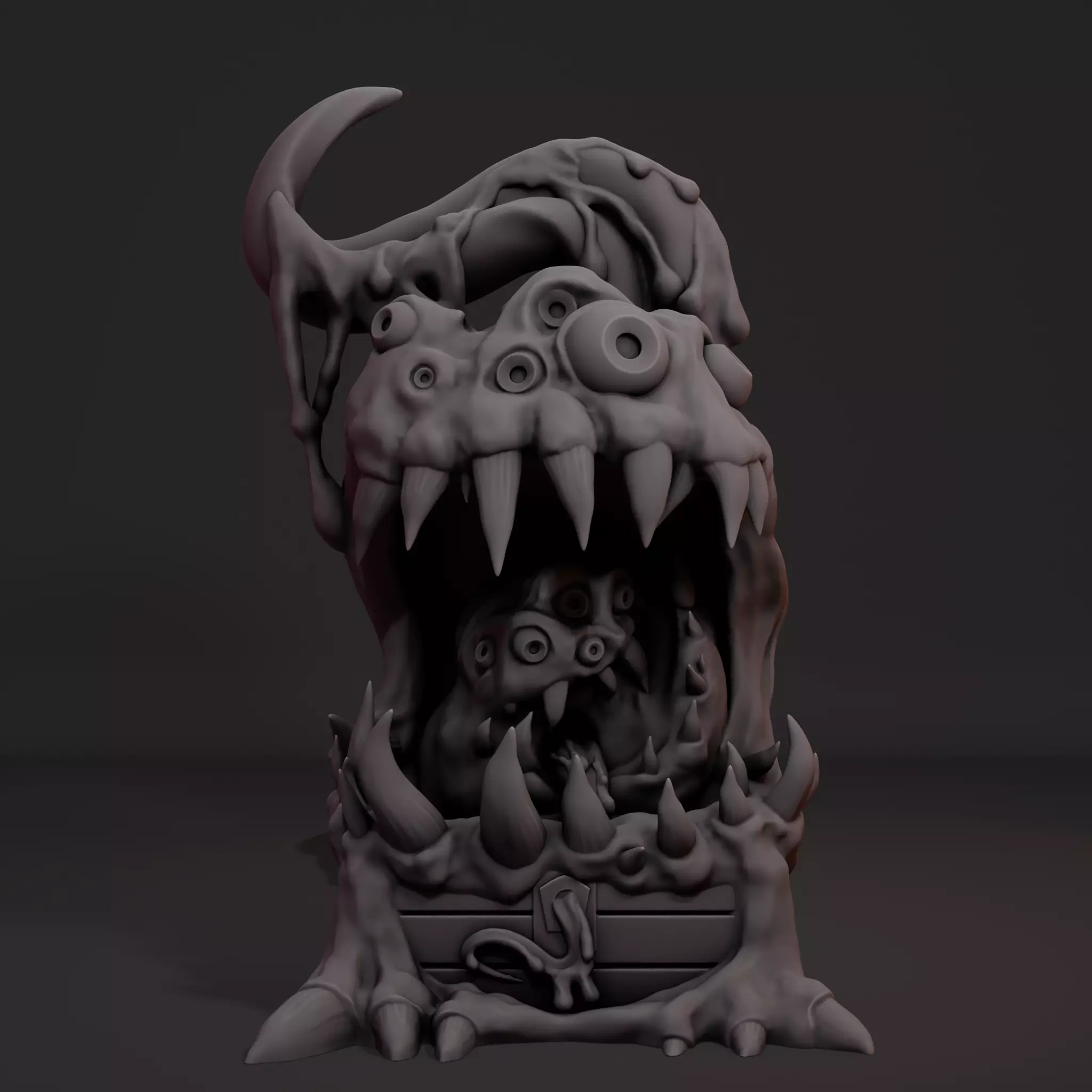 Mimic Chest Miniature-Supported 3D print model_2