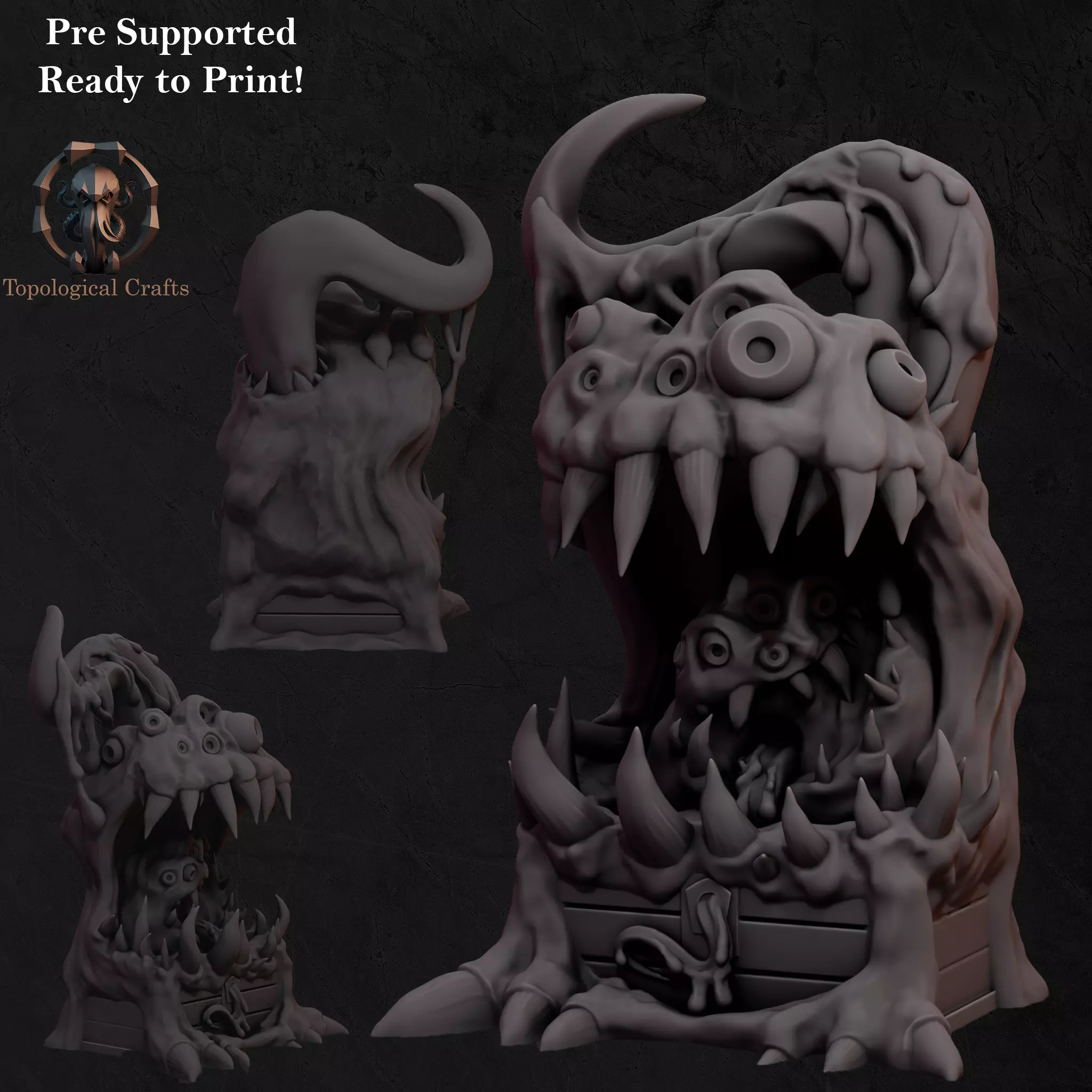 Mimic Chest Miniature-Supported 3D print model_0