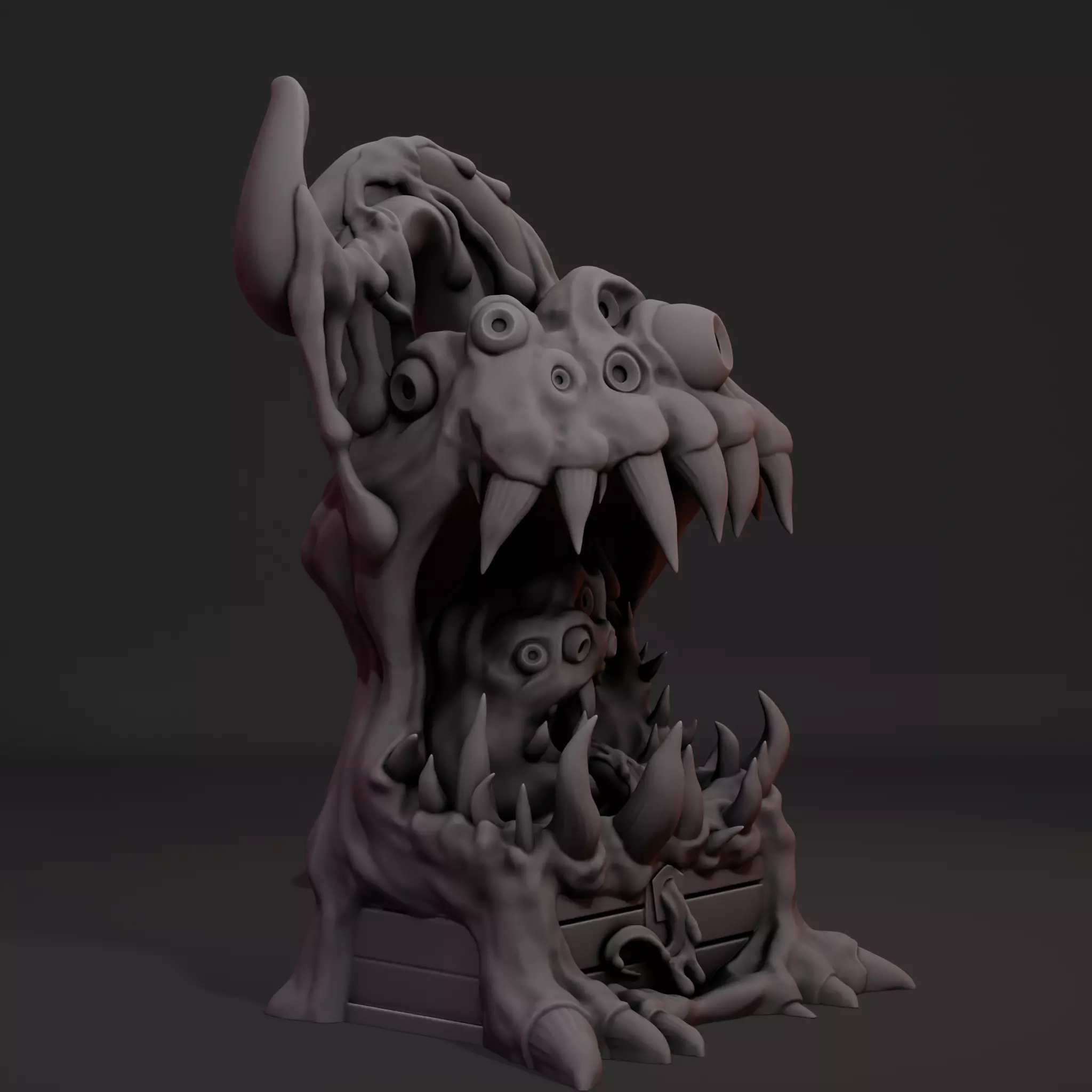 Mimic Chest Miniature-Supported 3D print model_3