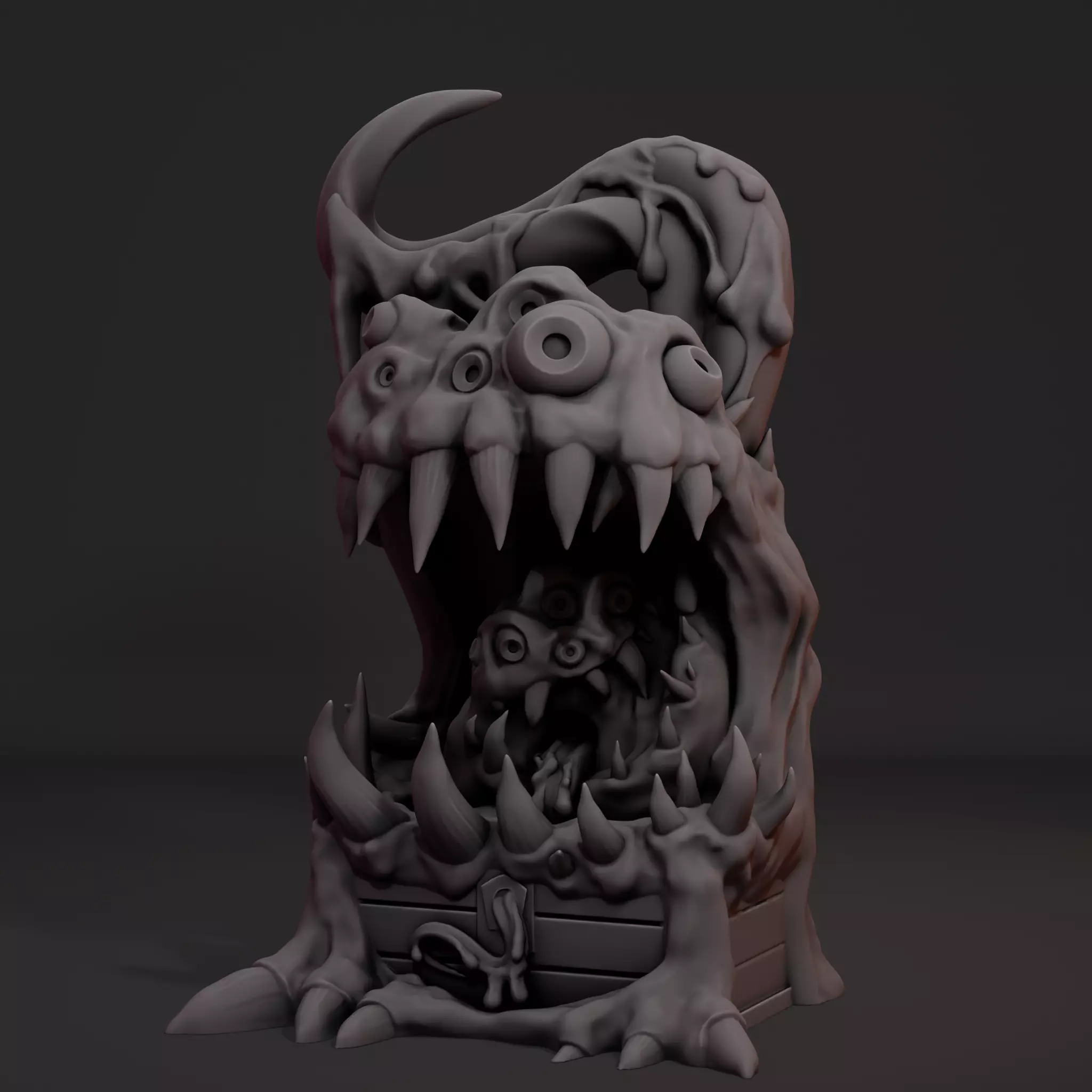 Mimic Chest Miniature-Supported 3D print model_6