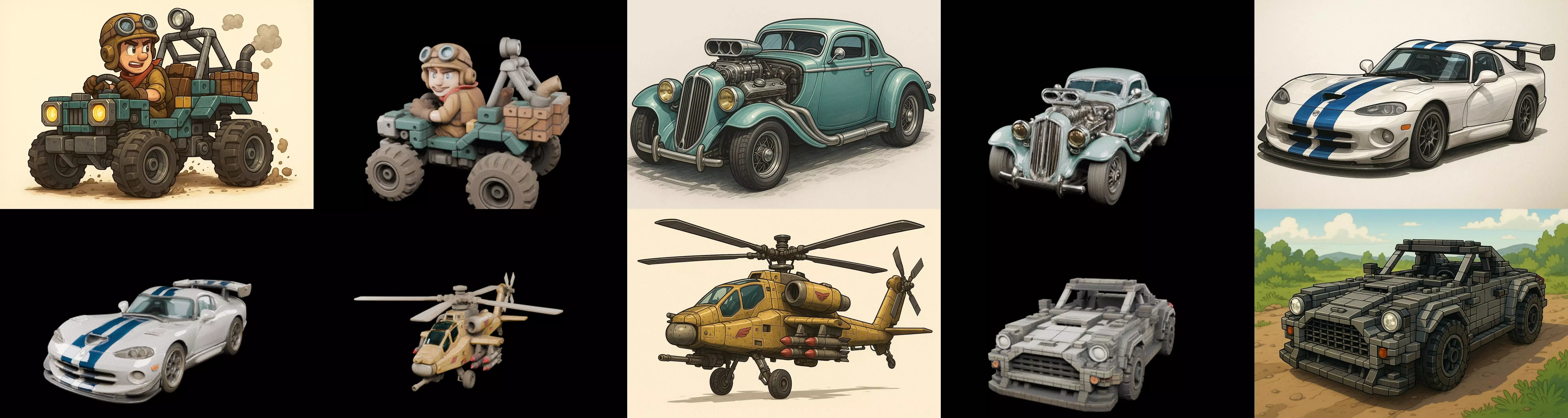 All terrain Cars bundle 19 pack 100 glb 3D model_6