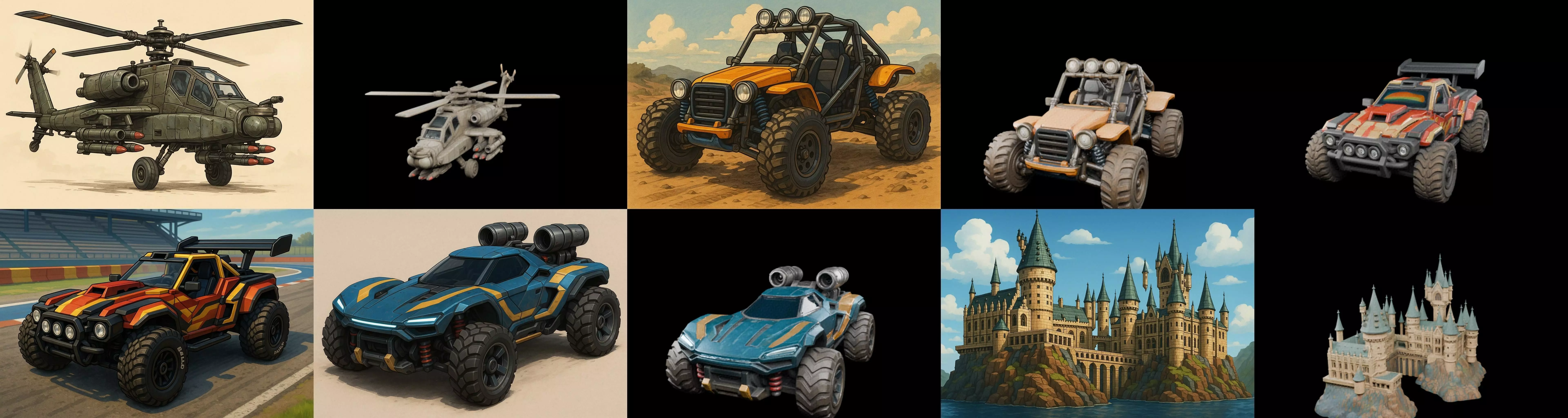 All terrain Cars bundle 19 pack 100 glb 3D model_2