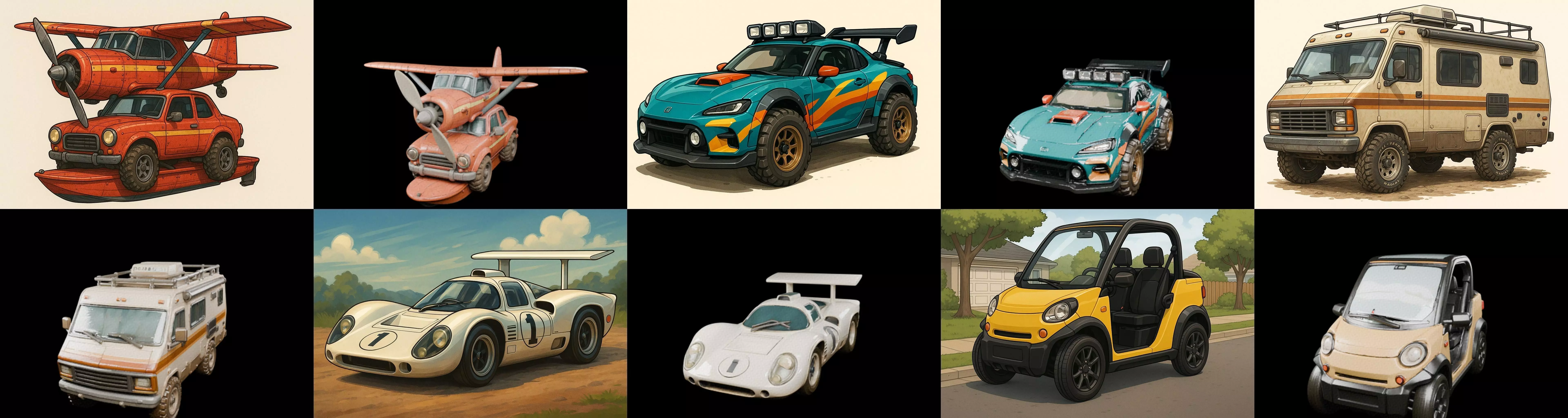 All terrain Cars bundle 19 pack 100 glb 3D model_11