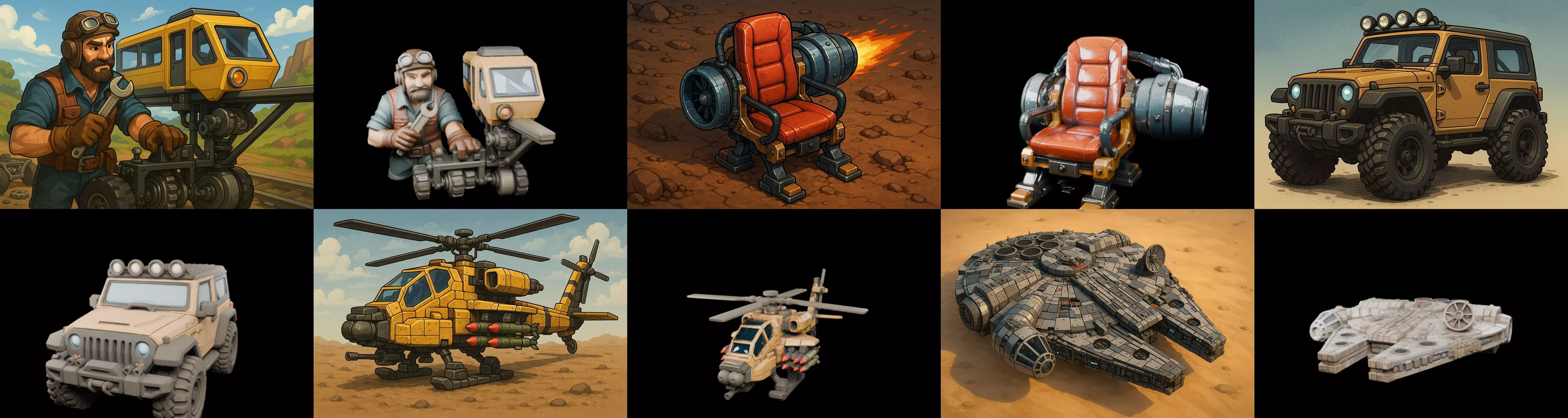 All terrain Cars bundle 19 pack 100 glb 3D model_14