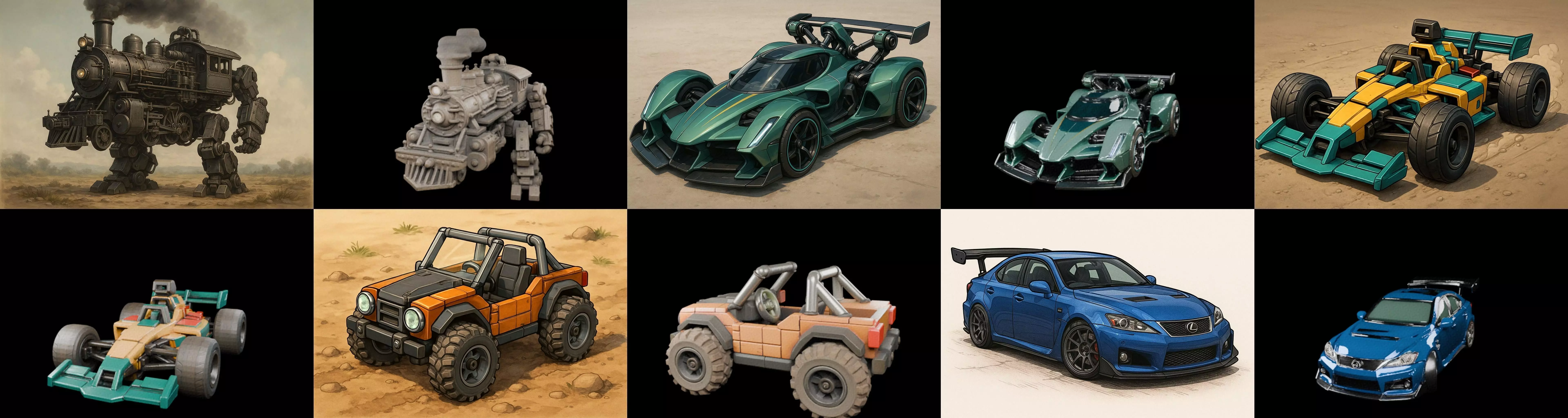 All terrain Cars bundle 19 pack 100 glb 3D model_16