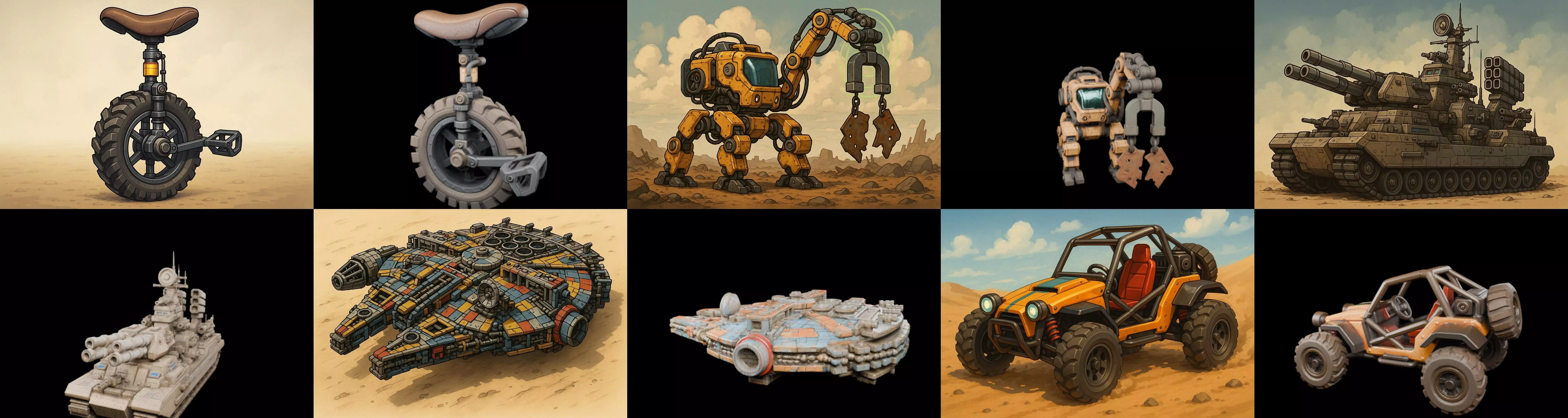 All terrain Cars bundle 19 pack 100 glb 3D model_9