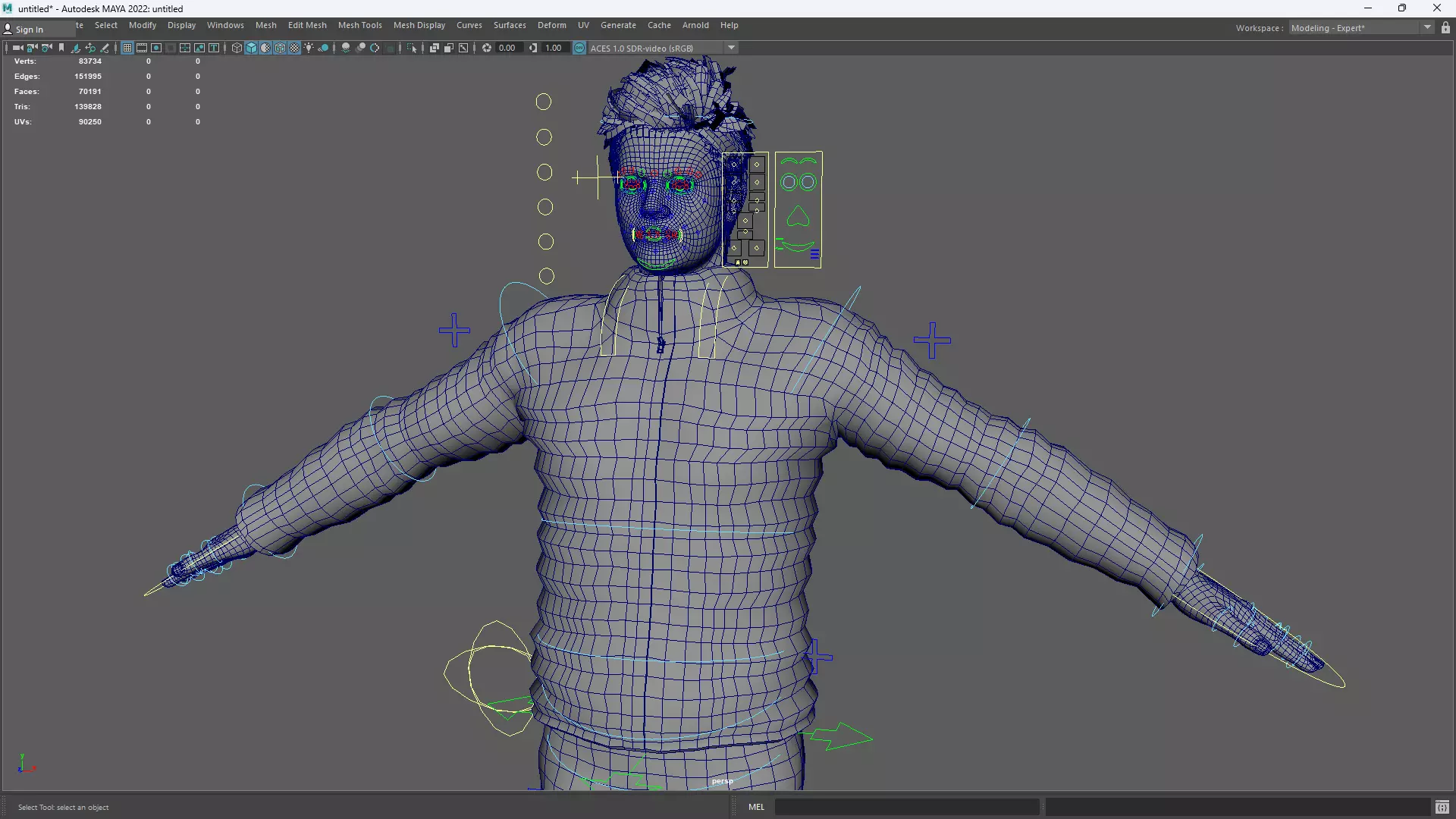 Realistic Blond Man 3D Model with Winter Jacket Rigged Outdoor Low-poly 3D model_18