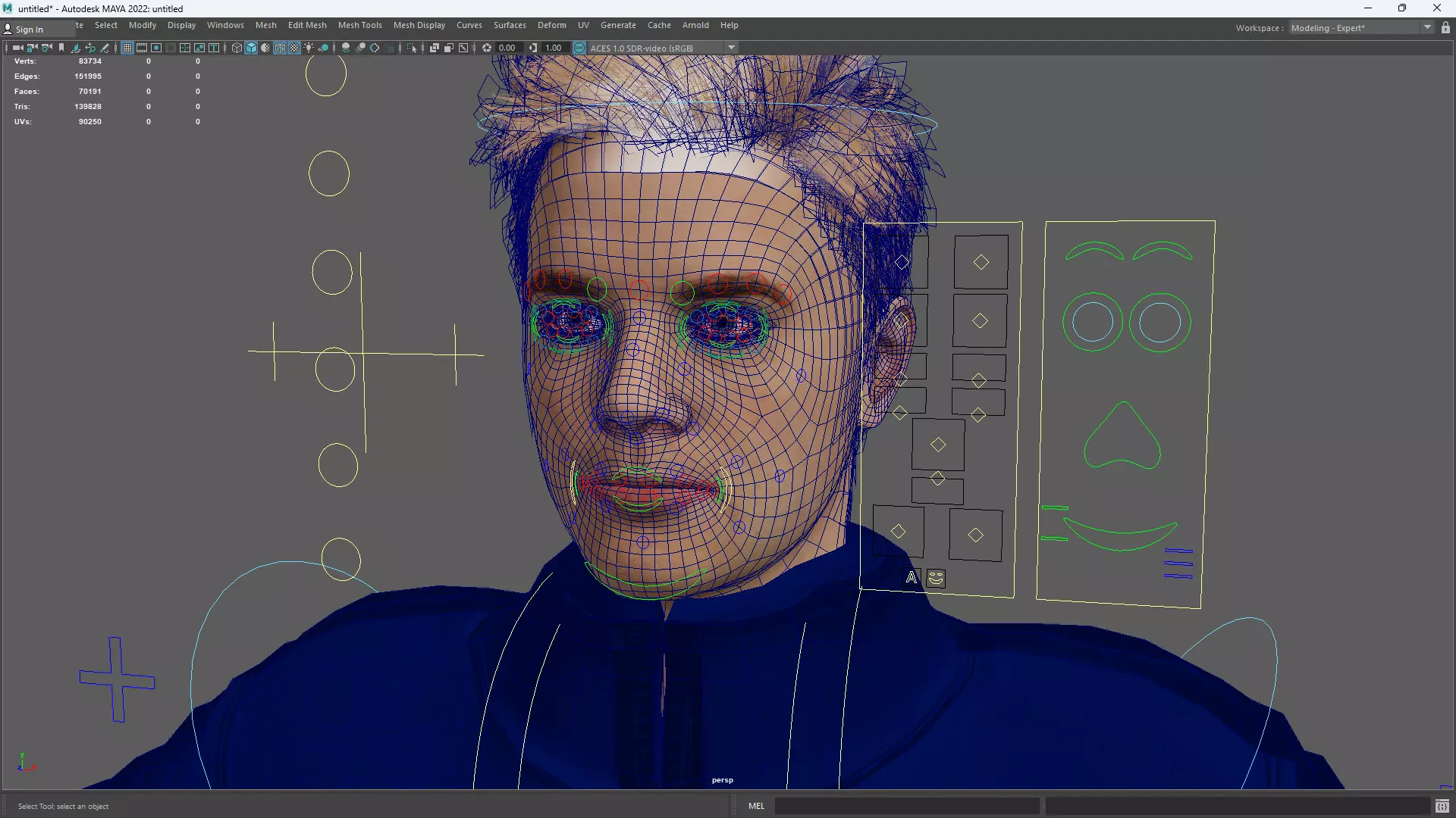 Realistic Blond Man 3D Model with Winter Jacket Rigged Outdoor Low-poly 3D model_19