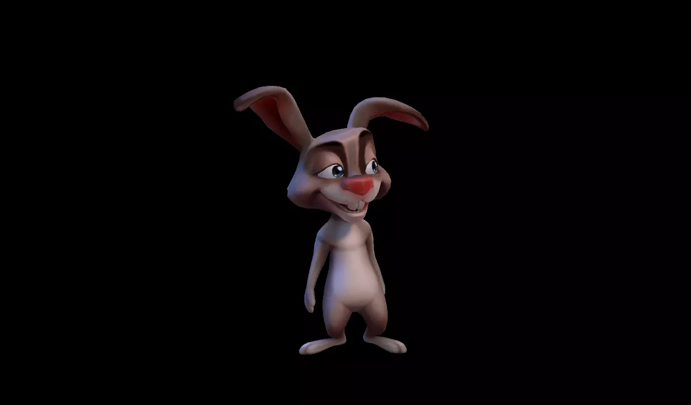 Forest Friends Animated High Quality Low-poly 3D model_3