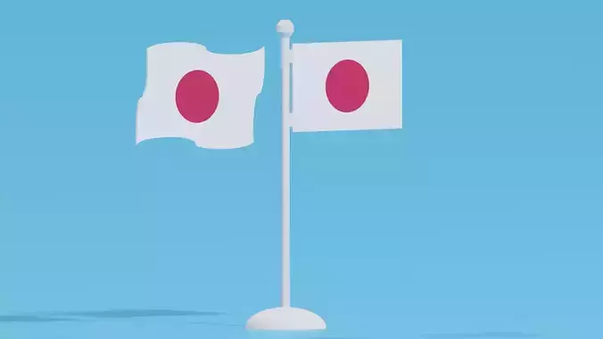 Cartoon Japanese Flag