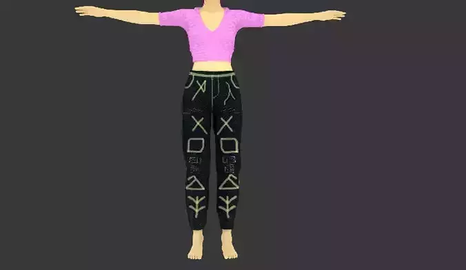 Female Clothing With PBR High Textures Female Beauty