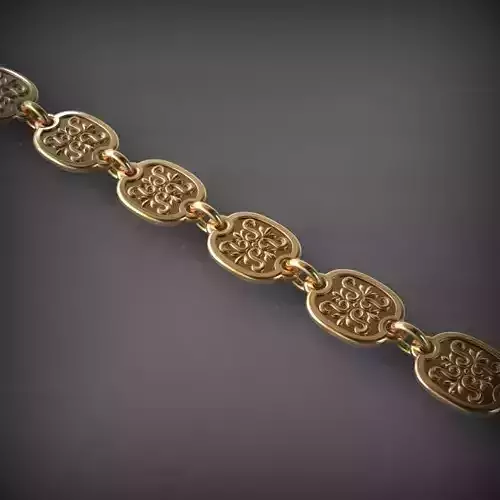 Designer Unique Unisex Cuban Chain With 3DM STL OBJ FBX Files