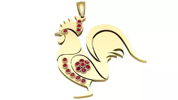 HEN GOLD PENDANT 