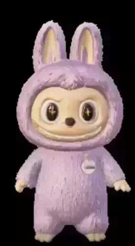 3D lavender bunny  3D printable model 