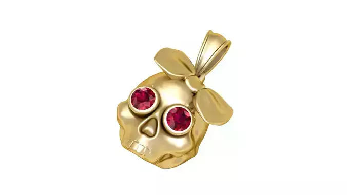 LADY SKULL PENDANT 