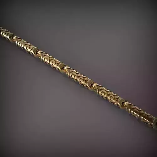 Designer Unique Unisex Cuban Chain With 3DM STL OBJ FBX Files