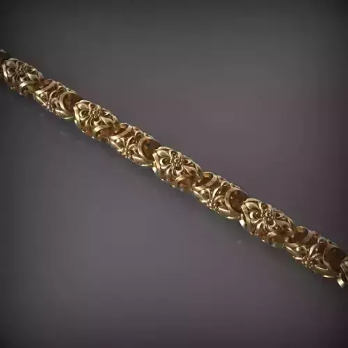 Designer Unique Unisex Cuban Chain With 3DM STL OBJ FBX Files