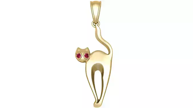 FUNNY CAT PENDANT 