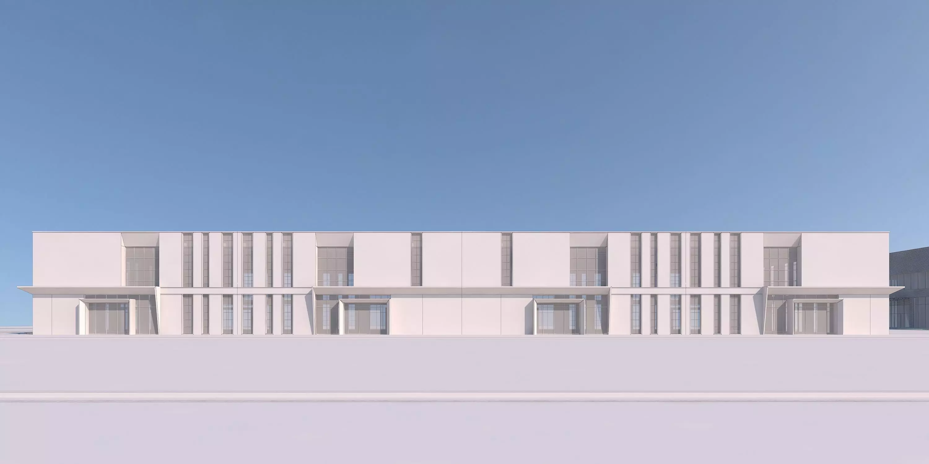 Industrial Building Factory 3D model_9