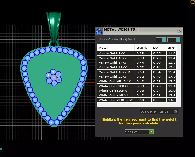 3D Gold Pendant 3D Printable Model 3D print model_5