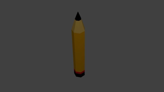 Basic Pencil - low poly