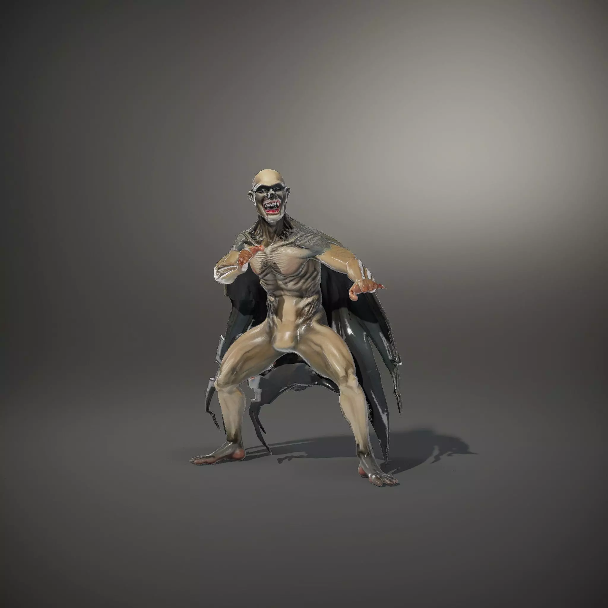 Vampire Creature Model Pack with Detailed Textures Low-poly 3D model_33