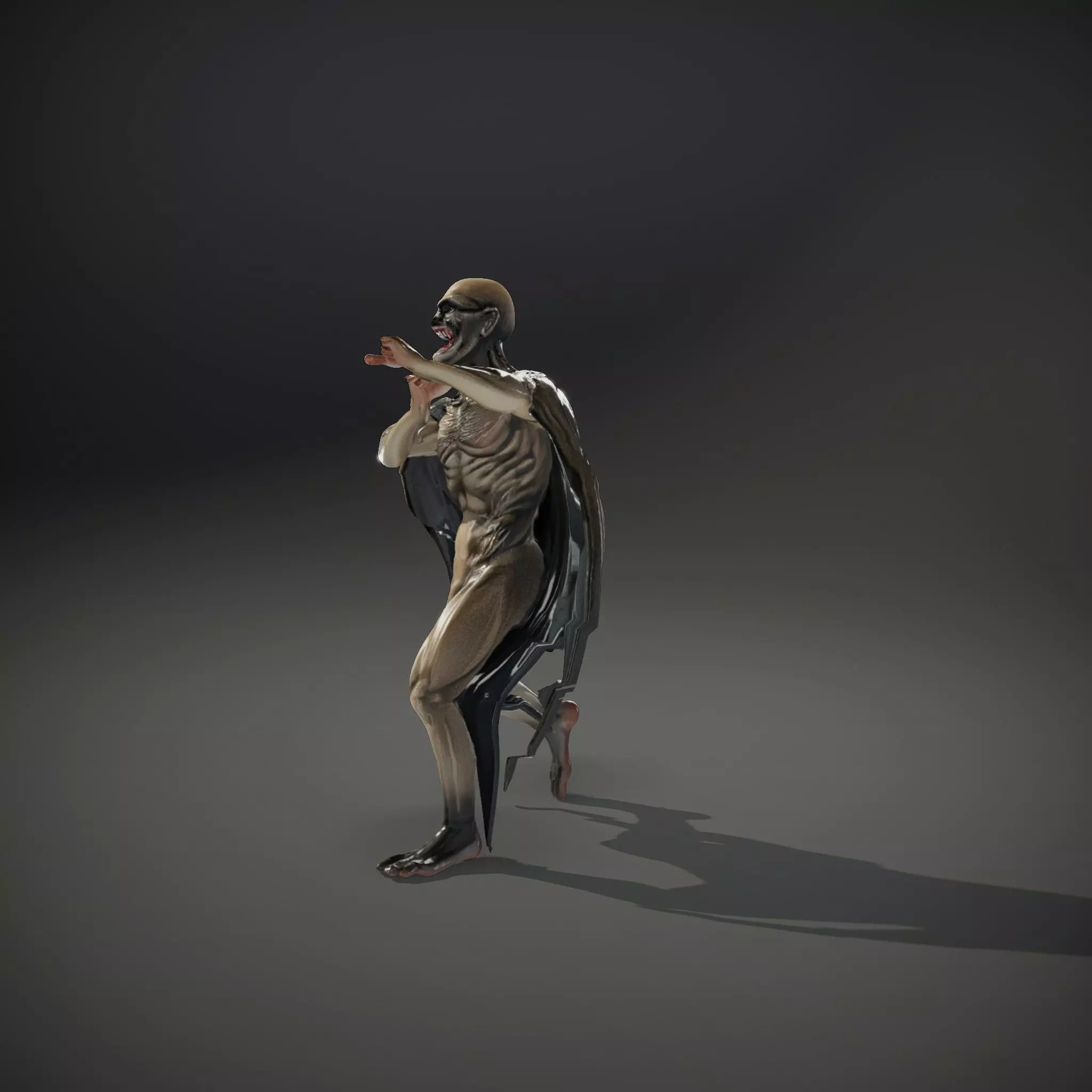 Vampire Creature Model Pack with Detailed Textures Low-poly 3D model_34