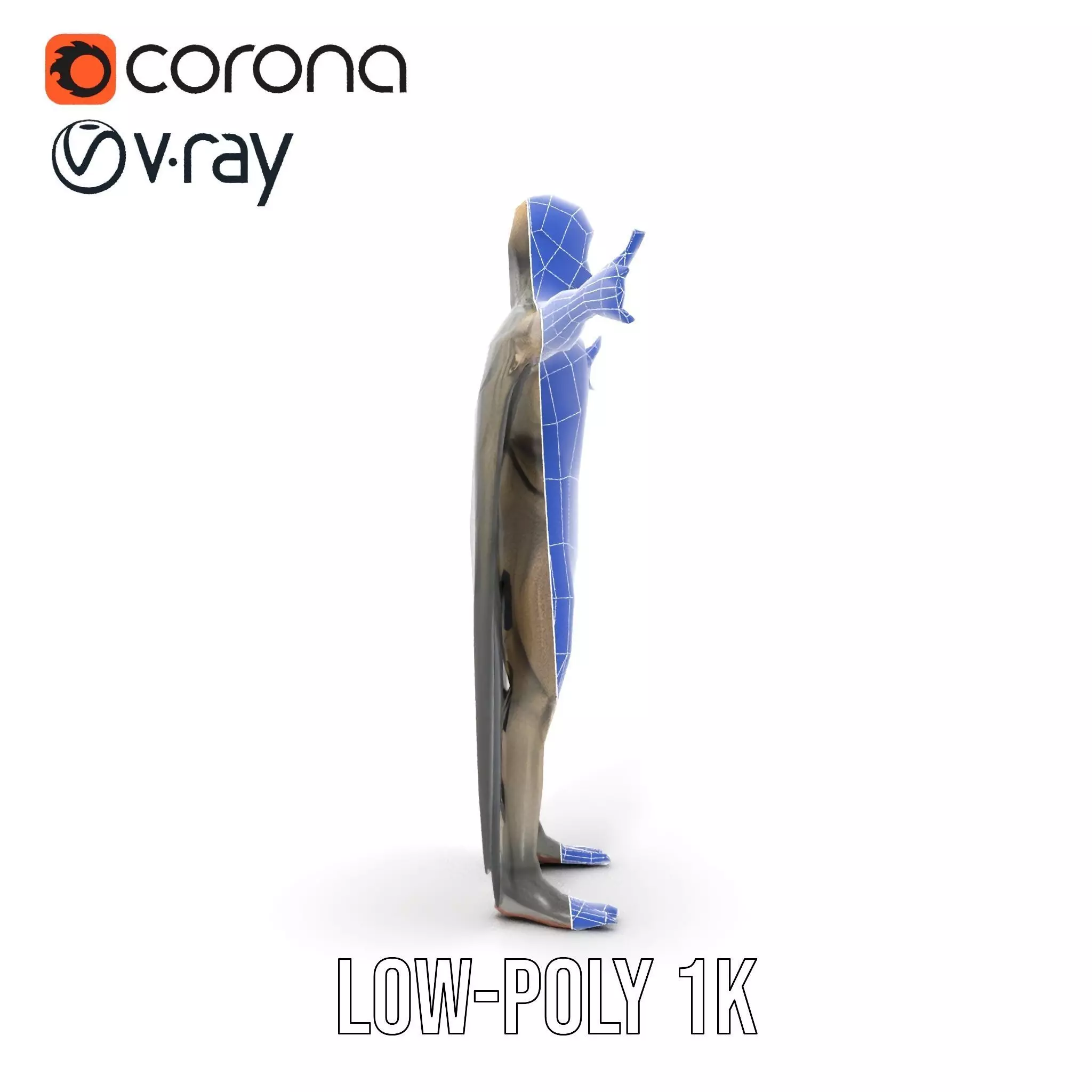 Vampire Creature Model Pack with Detailed Textures Low-poly 3D model_21