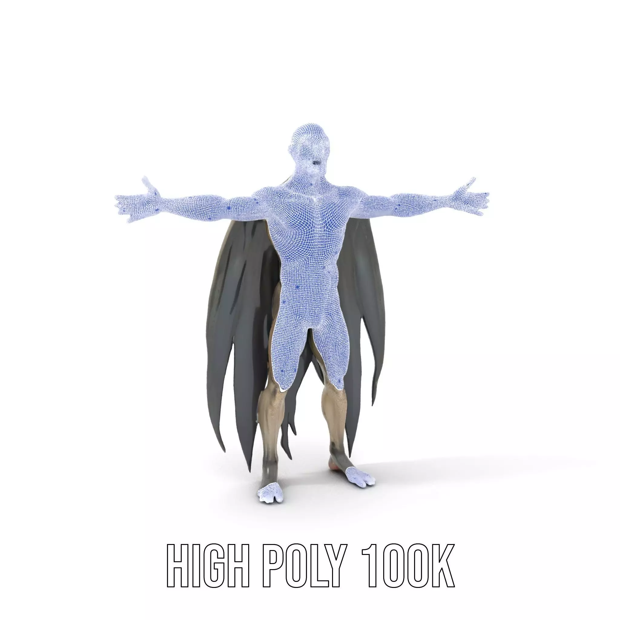 Vampire Creature Model Pack with Detailed Textures Low-poly 3D model_4