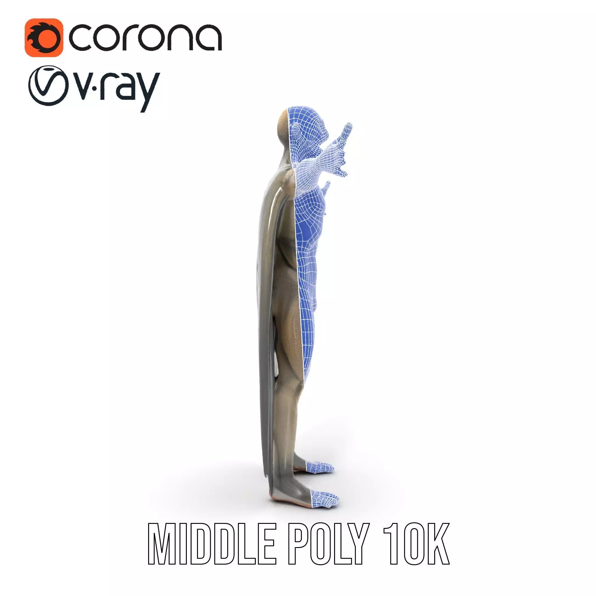 Vampire Creature Model Pack with Detailed Textures Low-poly 3D model_20