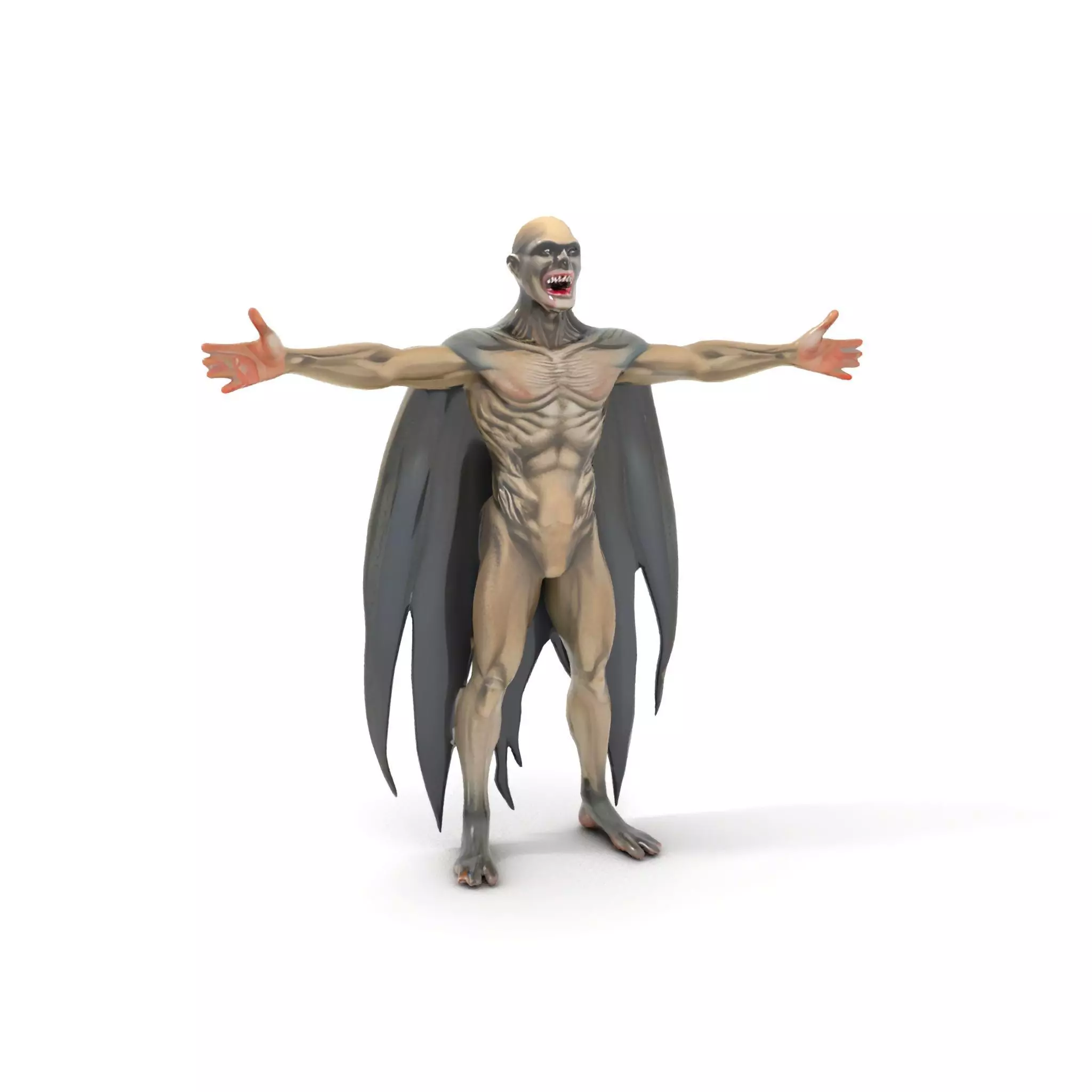 Vampire Creature Model Pack with Detailed Textures Low-poly 3D model_6