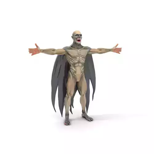 Vampire Creature Model Pack with Detailed Textures Low-poly 3D model