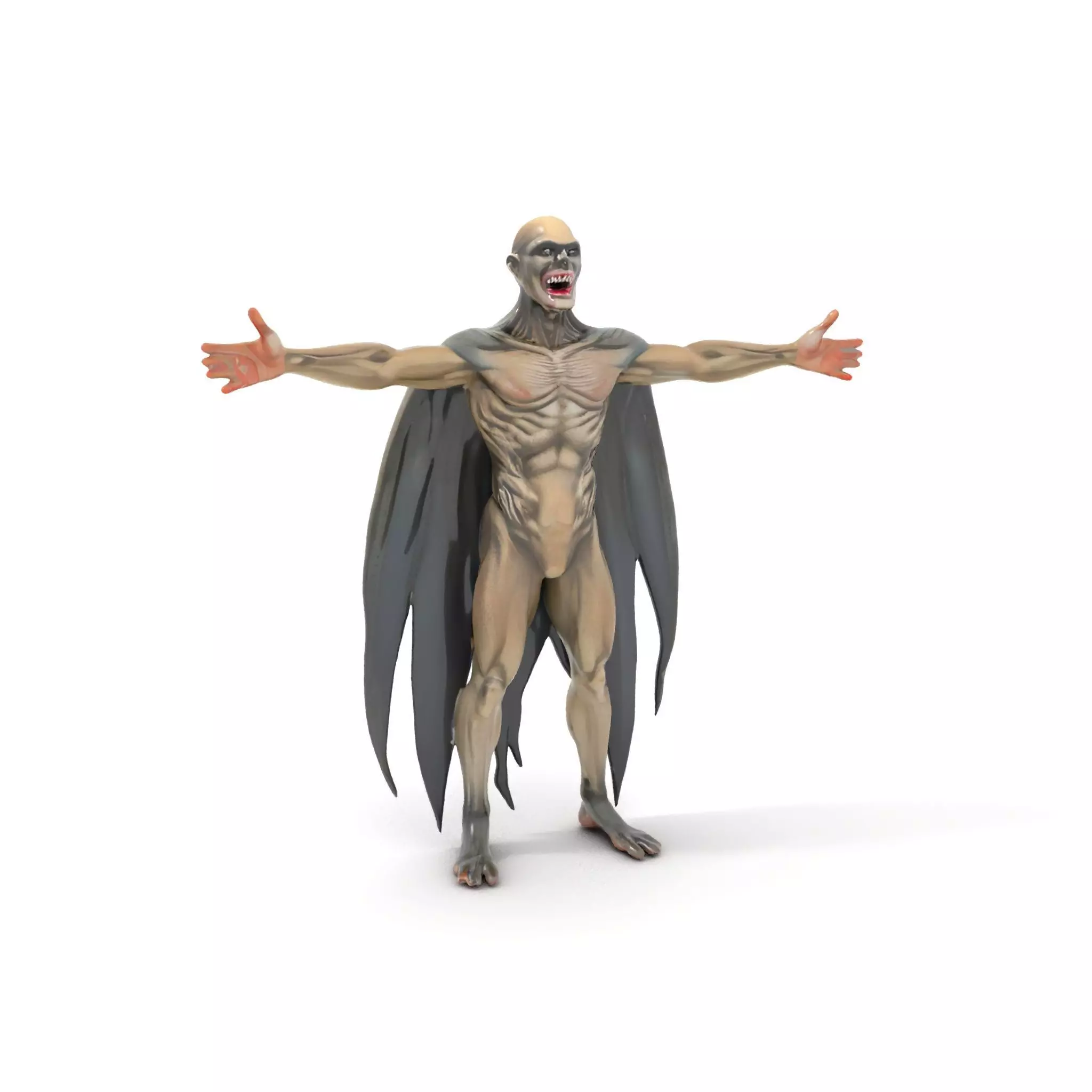 Vampire Creature Model Pack with Detailed Textures Low-poly 3D model_0