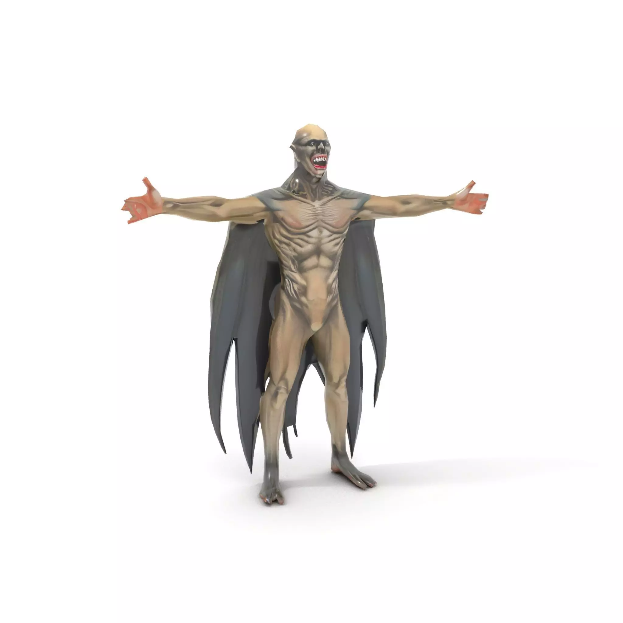 Vampire Creature Model Pack with Detailed Textures Low-poly 3D model_10