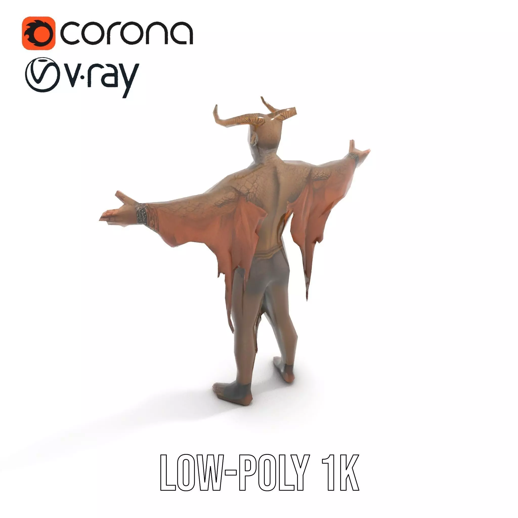 Demon Character Model Pack with Detailed Textures Low-poly 3D model_17