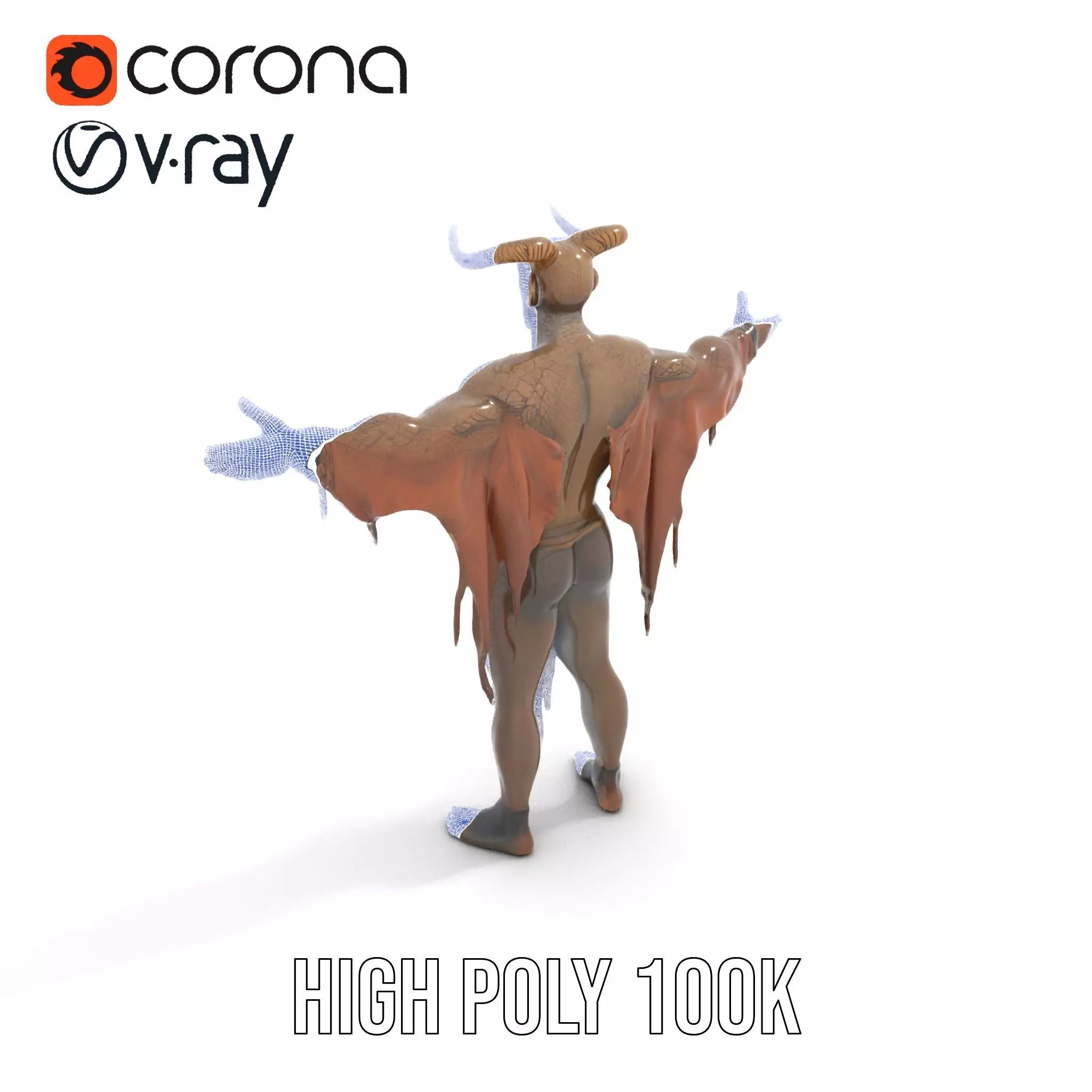 Demon Character Model Pack with Detailed Textures Low-poly 3D model_28