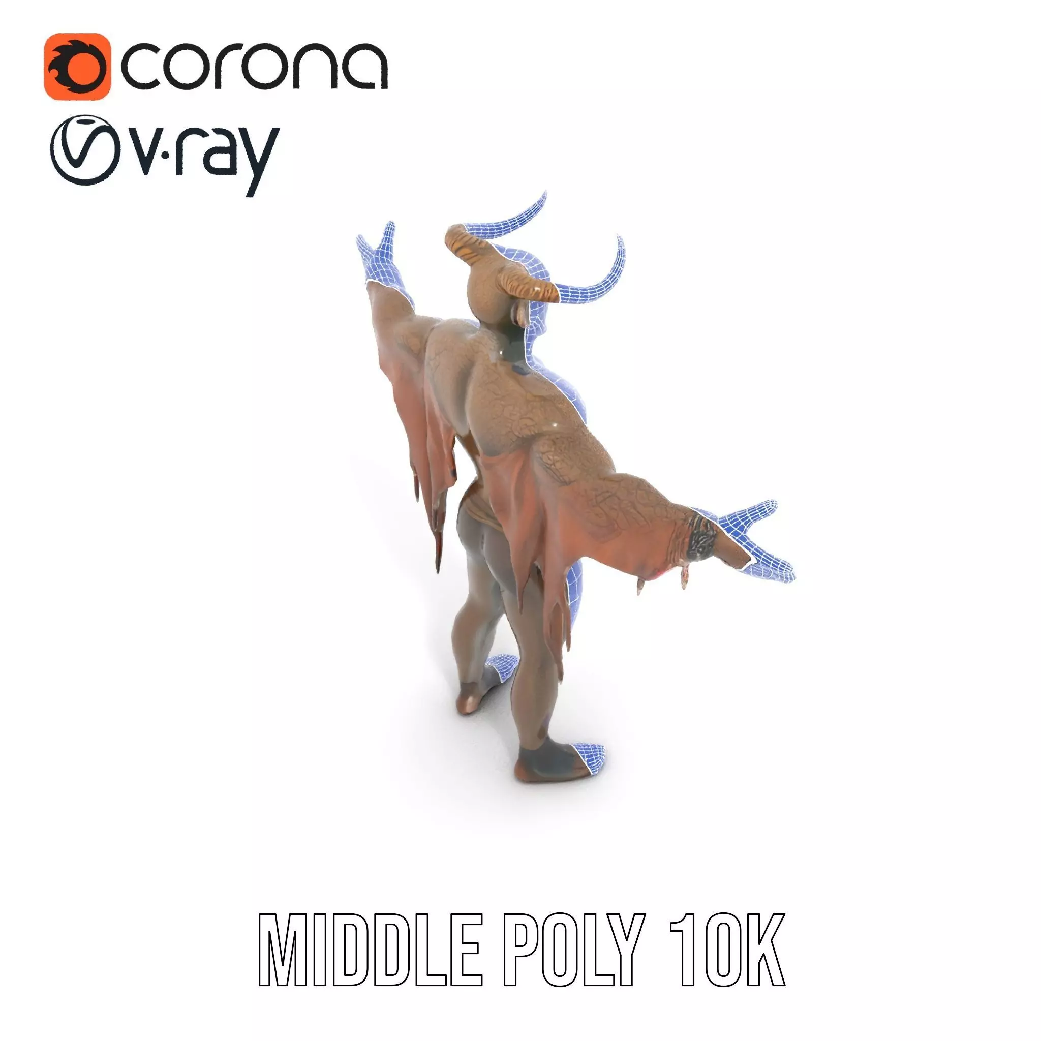 Demon Character Model Pack with Detailed Textures Low-poly 3D model_20